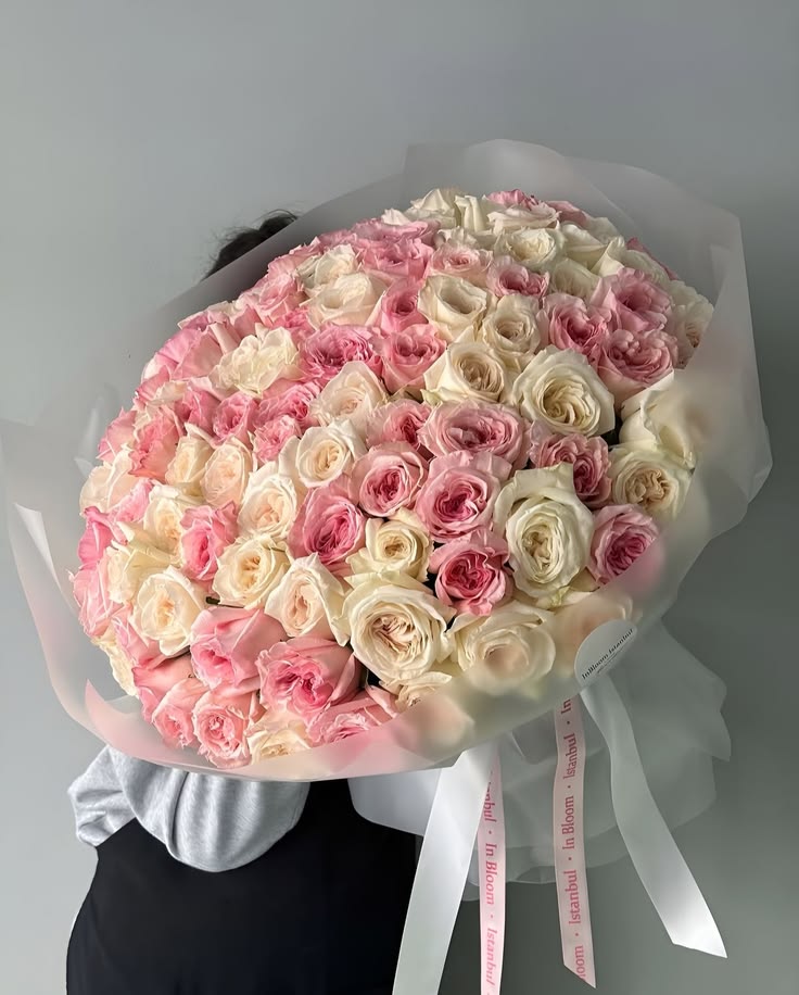 Blush & Cream Garden Rose Bouquet