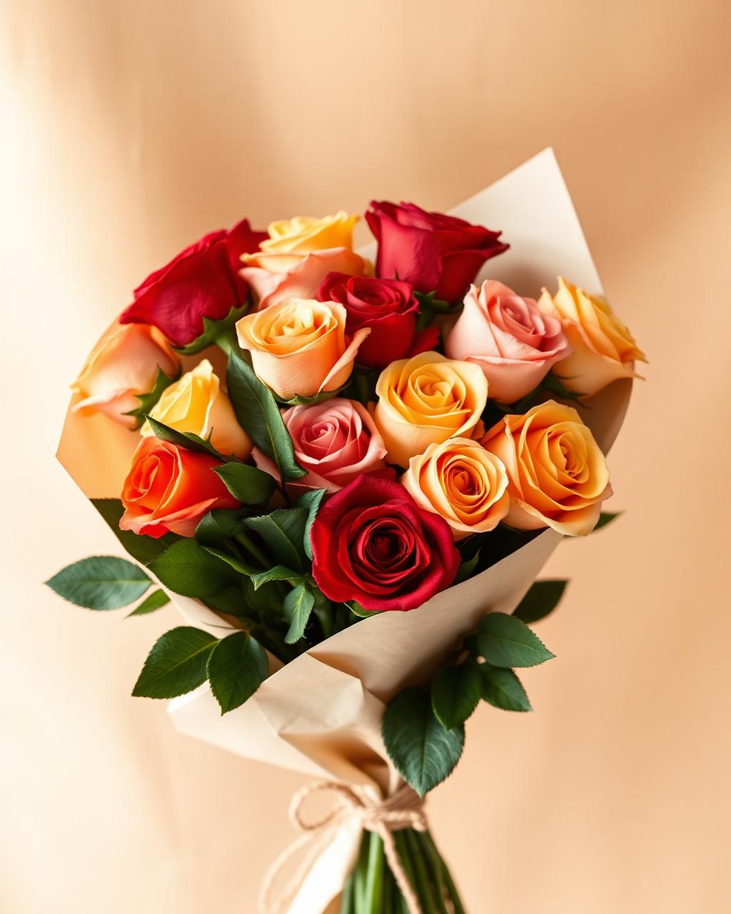 Multicolour Rose Bouquet