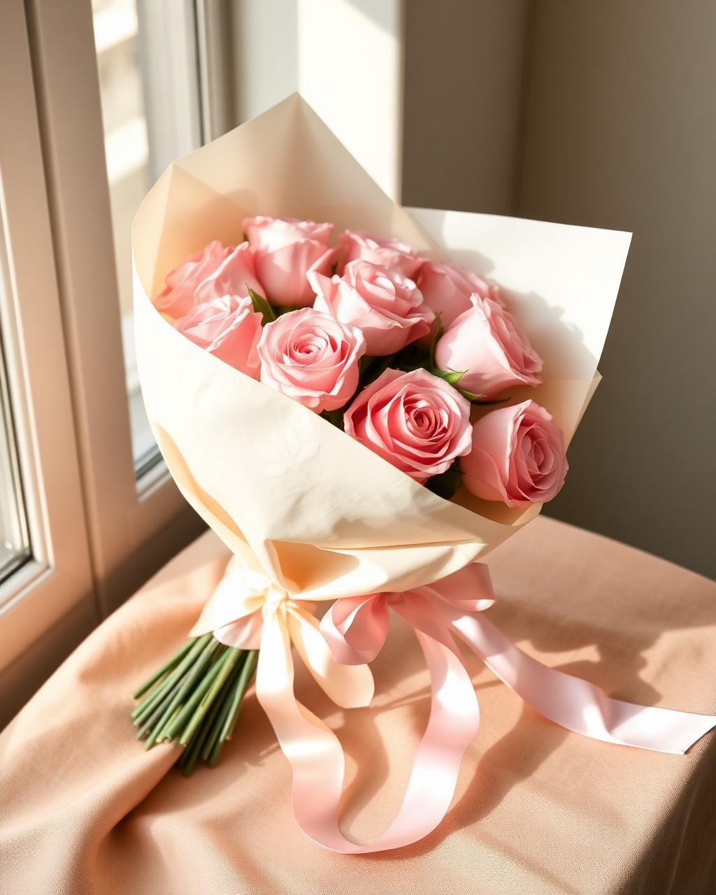 Blush Pink Rose Bouquet